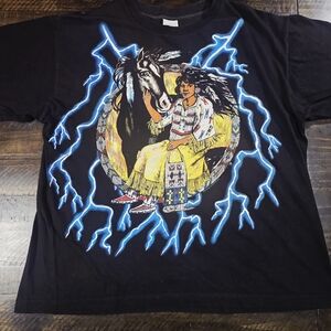 VINTAGE 90s American Thunder Tee Rare